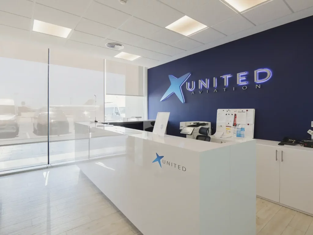 Recepción del FBO United Aviation